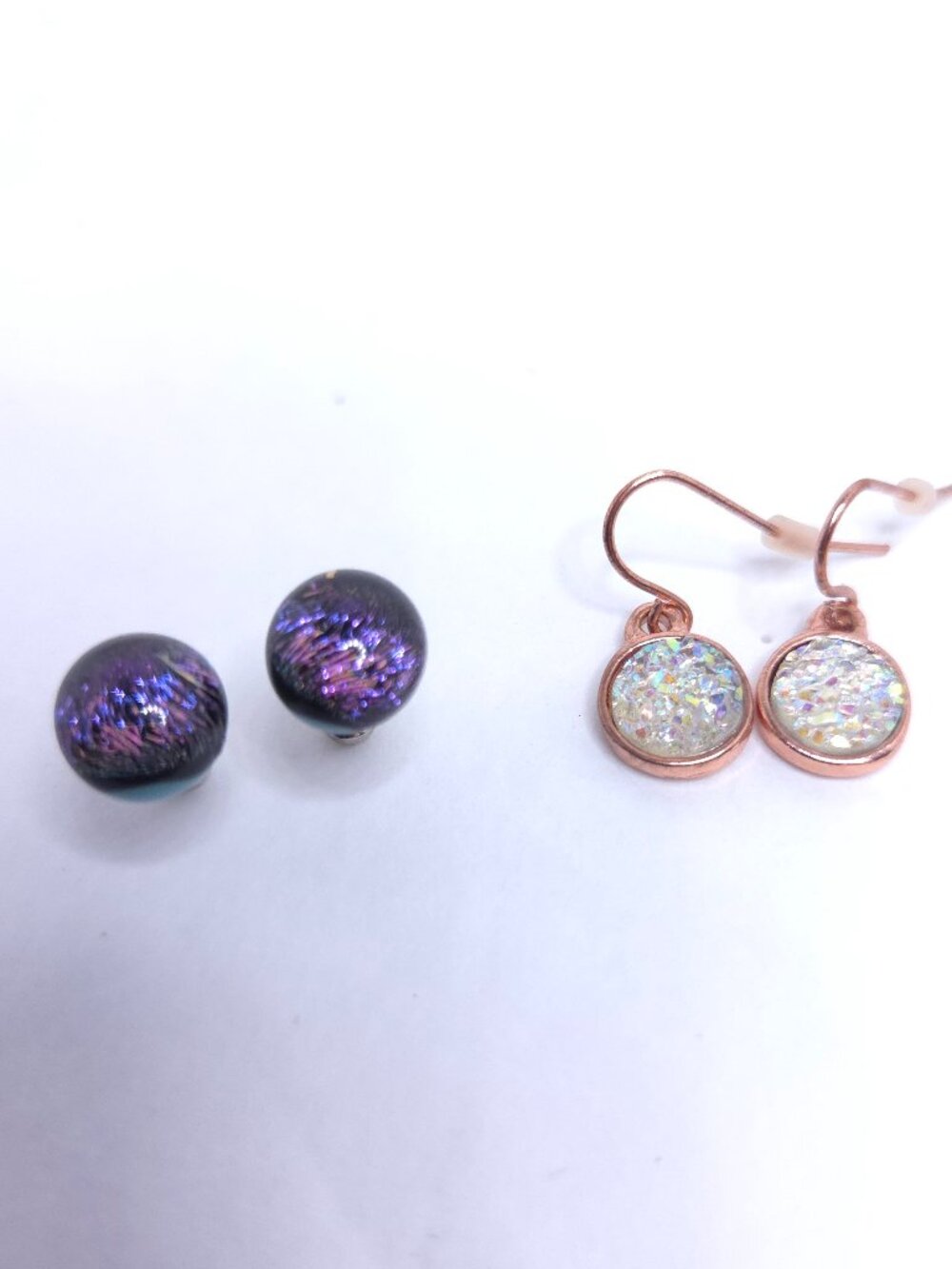 Two Pairs of Pierced Earrings